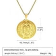 thumbnail image 6 of Medal Virgin Mary Cadena Virgen De Mary Salvation Necklace,Miraculous Medallion Faith Necklace, 6 of 6
