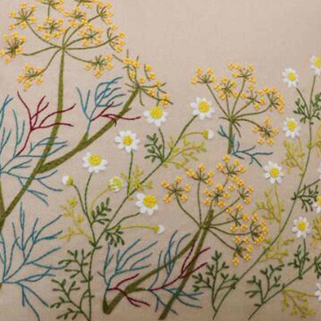 2x Flower Latch Hook Kits for Kids Beginners, Ribbon Embroidery Starter Kits with Pattern for Pillow Cover, Pillowcase, 42 X 42cm