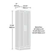 Sauder HomePlus 2-Door Storage Cabinet, Chalked Chestnut Finish
