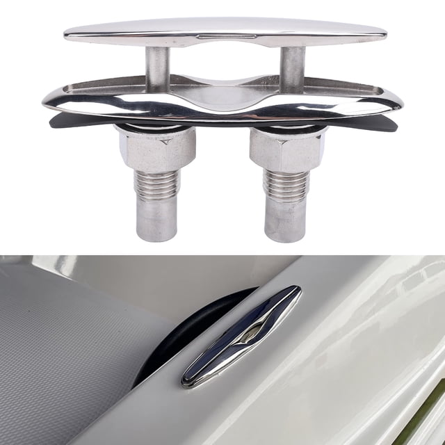 6in Dock Cleat, Fade Resistant Boat Dock Cleats Flush Mount Marine Cleat for RV