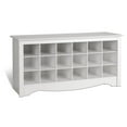 thumbnail image 1 of Shoe Storage Cubbie Bench White, 1 of 4