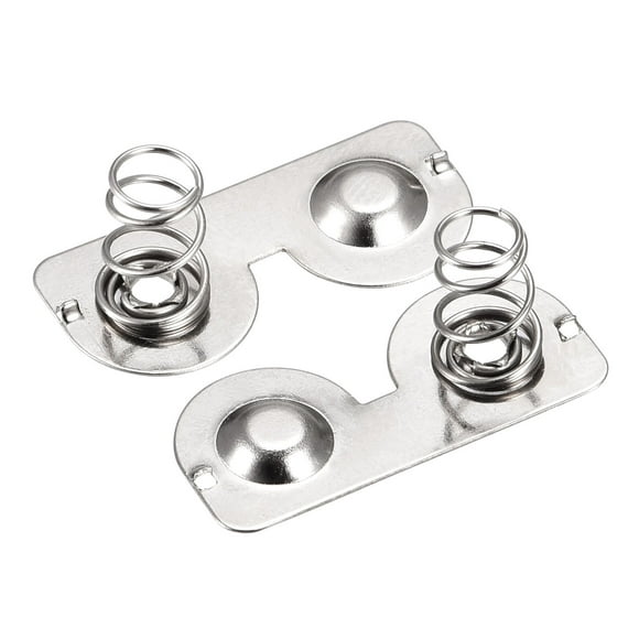 Placa de resorte de batería para contacto de batería AA, placa de níquel de 26.5mmx12mm para bricolaje, 10 piezas