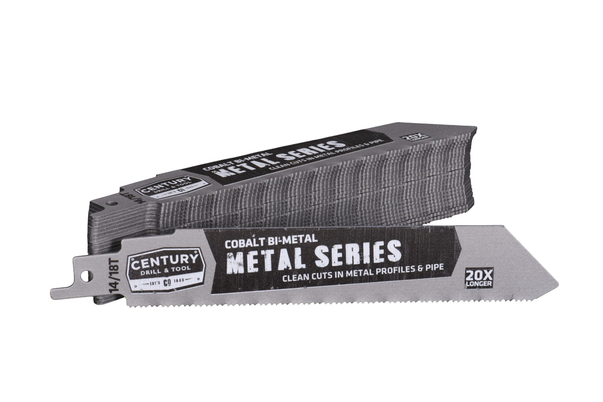 Century Drill & Tool 07771 6" Metal Series Bi-Metal Reciprocating Saw Blade, 14/18T, 25 Pack