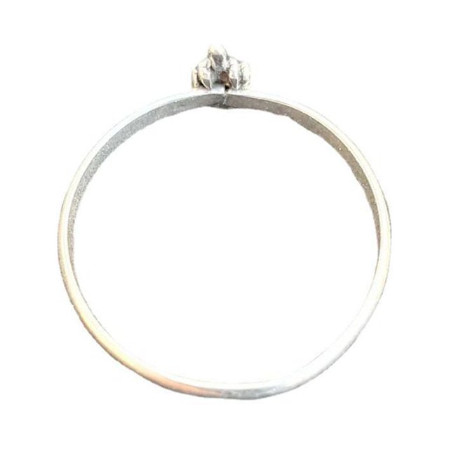 BEMS-Anillo de diamantes de imitación turquesa para mujer, 1 pieza, talla 6