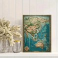 thumbnail image 2 of Qisvanset 12x16 Inch Crimson Moon Great Waves Canvas Print Wall Art, 2 of 5