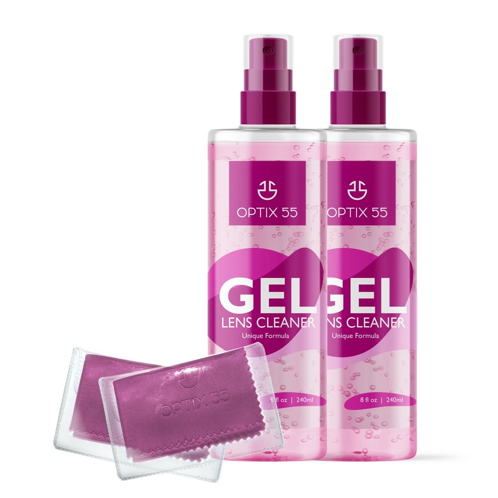 Optix 55 Lens Cleaner Spray Gel Kit Cleans All Lens Types, Screens