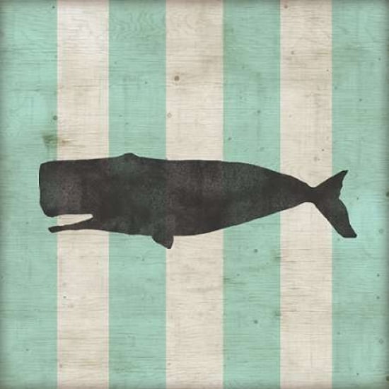 Striped Coastal IV Canvas Art - A Fresh Bunch(24X24)