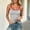 Gray, variant on Womens Color Block Rhinestone Tank Tops Dressy Casual Ribbed Square Neck Sleeveless Blouses Comfort Breathable Built In Padded Camisole Tunic Tops Going Out Tops