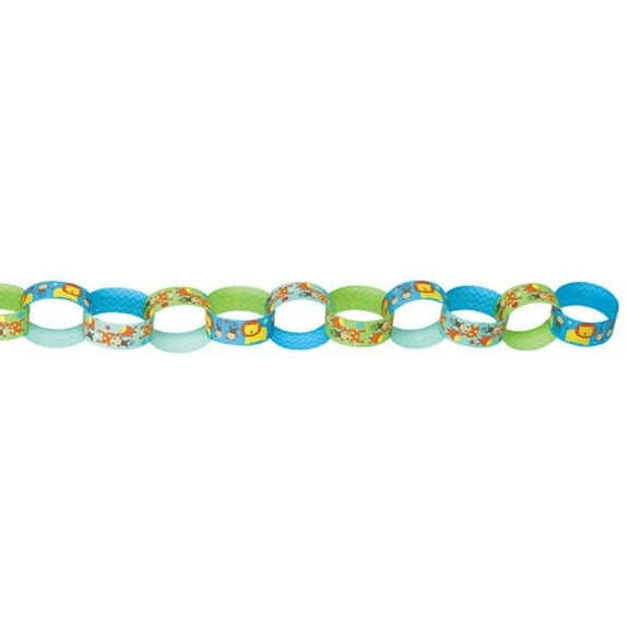 One Wild Girl Printed Paper Chain Link Garland