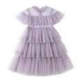 thumbnail image 2 of JIAYUE Dresses For Girls Carnival Sequins Short Sleeve Lapel Zipper Ball Gown For Toddler Fashionable Lovely Dresses, 2 of 7