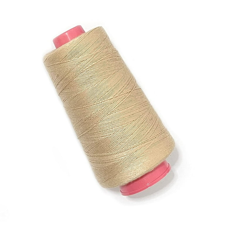 3 Rolls Hair Weaving Thread Cotton Sewing Thread Making Wig Clips in Hair  Extension Hair Salon Weft Thick Thread with 3 Curved Needles (Mixture