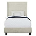 thumbnail image 3 of Bowery Hill Upholstered Twin Panel Bed in Natural, 3 of 7