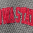 thumbnail image 3 of Women's Pressbox Heather Charcoal Iowa State Cyclones Moose Quilted Pullover Sweatshirt, 3 of 4
