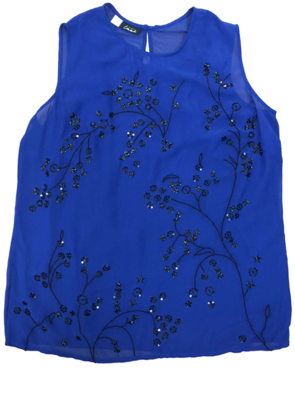 black sequin top size 20