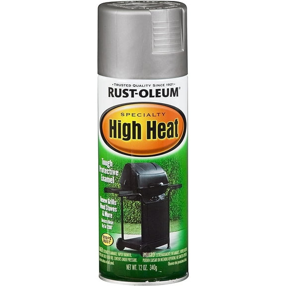 Rust-Oleum 7716830-6PK High Heat Spray Paint, Silver