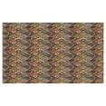 thumbnail image 4 of Moroccan Ceramic Toothbrush Holder, Mexican Ornaments with Abstract Old Fashioned Mandala Checkered, Decorative Versatile Countertop for Bathroom, 4.5" X 2.7", Multicolor, 4 of 4