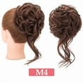 thumbnail image 2 of SEGO Messy Bun Hair Piece Scrunchie Tousled Updo Hair Extensions Hair Bun Curly Wavy Ponytail Synthetic Chignon for Women Girls(27/613#:Strawberry Blonde & Bleach Blond Mixed), 2 of 9