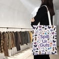 thumbnail image 3 of Music Lover Gifts OR Album Inspired Tote Bag Singer Fans Gift Singer Merchandise Shopping Bag Spill Ur Guts Musical Gift, 3 of 6