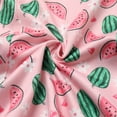 thumbnail image 5 of IWEMEK Little Girls Dresse Short Sleeve Bowknot Summer Mini Sundress Watermelon Checkered Printed Outfits 2025, 5 of 7