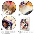 thumbnail image 3 of Designart Cute Australian Shepherds Floral Art I Canvas Wall Art, 3 of 5