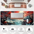 thumbnail image 4 of Japanese Desk Mat Extended Gaming Mousepad Japan Large Mouse Pad XL Oceanic Passage Aesthetic Desk Pad Keyboard Mat Laptop Desktop Mouse Mat 31.5''''X11.8'''' Deskmat with Stitched Edges, 4 of 7