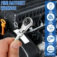 thumbnail image 2 of AEVXKHI 2 Sets Mini Ratchet Wrench Set, Chrome Vanadium Steel 2 in 1 Flex Head Ratchet Wrench, Reversible 1/4 Inch Drive Ratchet and Bit Driver with 10 Bits, 2 of 10