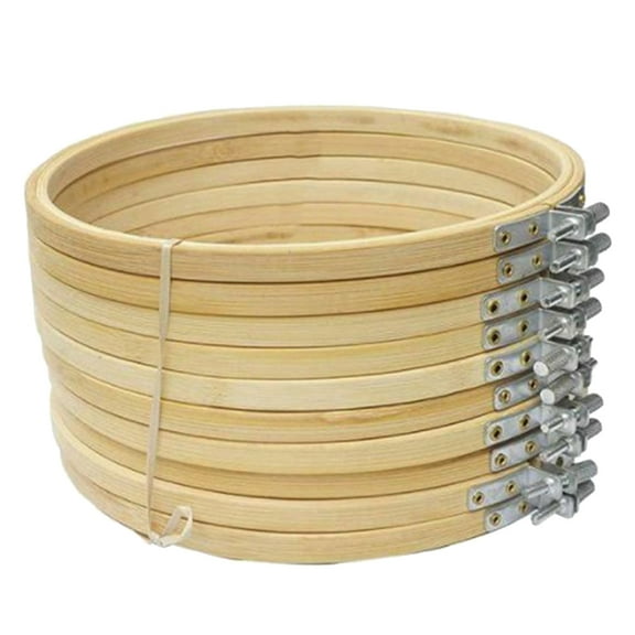 unbranded  12 Pcs DIY Embroidery Circle Cross Stitch Square Frame Quilting Hoop