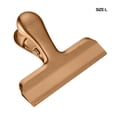 thumbnail image 4 of Becaristey Stainless Steel Food Sealer Clip Portable Dust-proof Storage Sealing Document Receipt Ticket Clamp Snacks Kitchen Rose Gold Large 1Set, 4 of 6