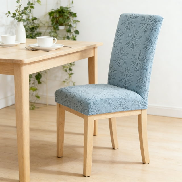 QTOCIO Elastic Dining Table And Chair Covers Semi Circular Home Chair Covers Chair Back Covers Common Chair Covers Suitable For Home Or Dining Room Chairs