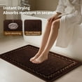 thumbnail image 5 of C Absorbent And Non-Slip Linen Floor Mat For Bathroom Entrance Or Bedroom Use 23.6 By 15.7 Inches Variant C, 5 of 7