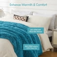 thumbnail image 4 of Sivio Weighted Blanket for Adults Twin Size 15 lbs, Cozy Long Faux Fur and Sherpa Heavy Blanket for Couch Sofa Bed, Restful Sleep, 48" x 72" Green, 4 of 13