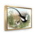 thumbnail image 3 of Vintage Countryside Birds In Lake 20 in x 12 in Framed Painting Canvas Art Print, by Designart, 3 of 5