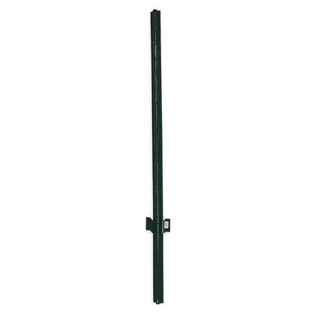 ZORO SELECT 4LVG4 Fence Post, Height 48 In (Best Metal Fence Posts)