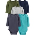 thumbnail image 1 of Body Simple Joys by Carter's Baby Boys para bebés de 6 a 9 meses, paquete de 5, 1 of 3