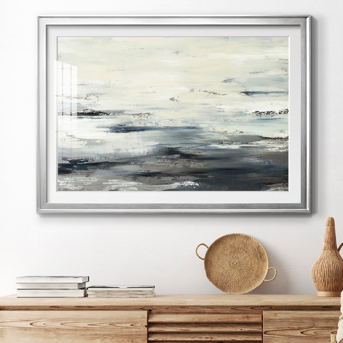 On The Stormy Seas Premium Framed Print - Ready to Hang