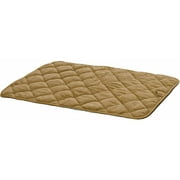 Angle View: MidWest Deluxe Tan Suede Dog Crate Mat, 36"