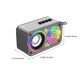 thumbnail image 3 of Altavoz Bluetooth, altavoz Bluetooth portátil para interiores y exteriores, altavoz Seyberpunk, altavoz Bluetooth inalámbrico transparente, altavoz Bluetooth brillante y elegante, regalo para los aman, 3 of 8