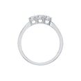 thumbnail image 2 of KATARINA Three Stone Diamond Engagement Ring in 10K White Gold (1/2 cttw, I-J, I1-I2) (Size-5.5), 2 of 3