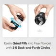 thumbnail image 4 of Pill Crusher and Cutter 3-in-1, Stainless Steel Grinder for Fine Powder with Storage Container, Black, 4 of 8