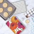 thumbnail image 5 of Yayeee Pot Holders Kitchen Heat Resistant with Pocket 7"x9.8" Cotton Oven Cooking Hot Pads, Purple Hand Drawn Floral, 5 of 7