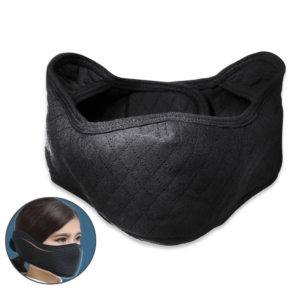 Half Face Mask Mouth Masks with Earmuffs Anti Dust Anti Haze Windproof Ski Mask Keep Warm for Winter Outdoor Sports and... by