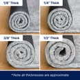 thumbnail image 5 of RUGPADUSA, 9'x12', Non-Slip Felt and Rubber Rug Pad (1/4" Thick), Protects Your Floors, Low-VOC, 100% Made in the USA, 2-Year Warranty, 5 of 9