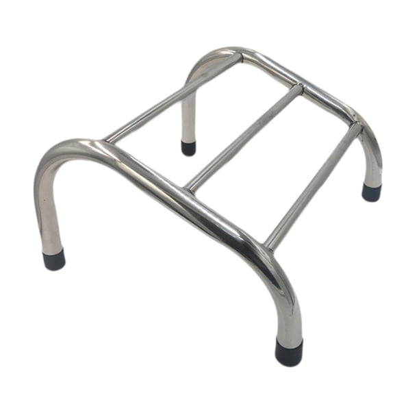 Reposapiés de acero inoxidable para barberos, silla de peluquería, equipo de barberos, silla de salón resistente, Pedal de pie Simple móvil