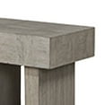thumbnail image 4 of Lezy Side End Table- 22 Inch- Gray Oak Wood Top- Double Pedestal Base, 4 of 6