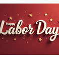 thumbnail image 4 of Decorative Stars Happy Labor Day Banner Red Background Holiday Decoration for Indoor Event Office Party, 4 of 7