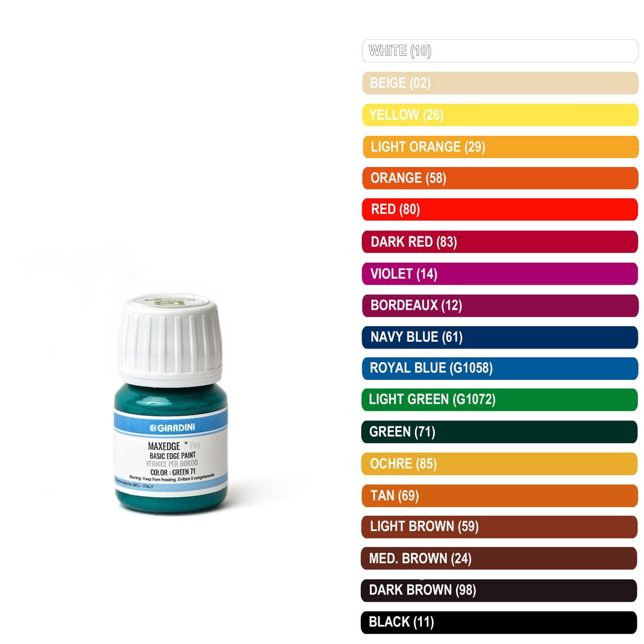 Giardini Basic Italian Leather Edge Paint