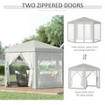 thumbnail image 5 of Outsunny 13’ x 13’ Hexagonal Gazebo Canopy, Water-Resistant, Steel Frame, with Mosquito Net, 5 of 9