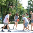 thumbnail image 3 of Soozier Basketball Hoop w/ Wheeled Weight Base, 115.4"-137.8" Height Adjustable, 3 of 9