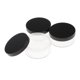 thumbnail image 2 of 3 piezas Capacidad 50 g 1,8 oz Contenedor compacto suelto de plástico reutilizable vacío DIY Negro, 2 of 9
