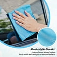 thumbnail image 2 of czcpp-Microfiber Glass Cleaning Cloth - 10 Pack, 16" x 14" Window Cleaning Towel, Streak Free, Lint Free, Great for All Delicate Surface, Window, Glasses, Stainless Steel, Windshield., 2 of 4
